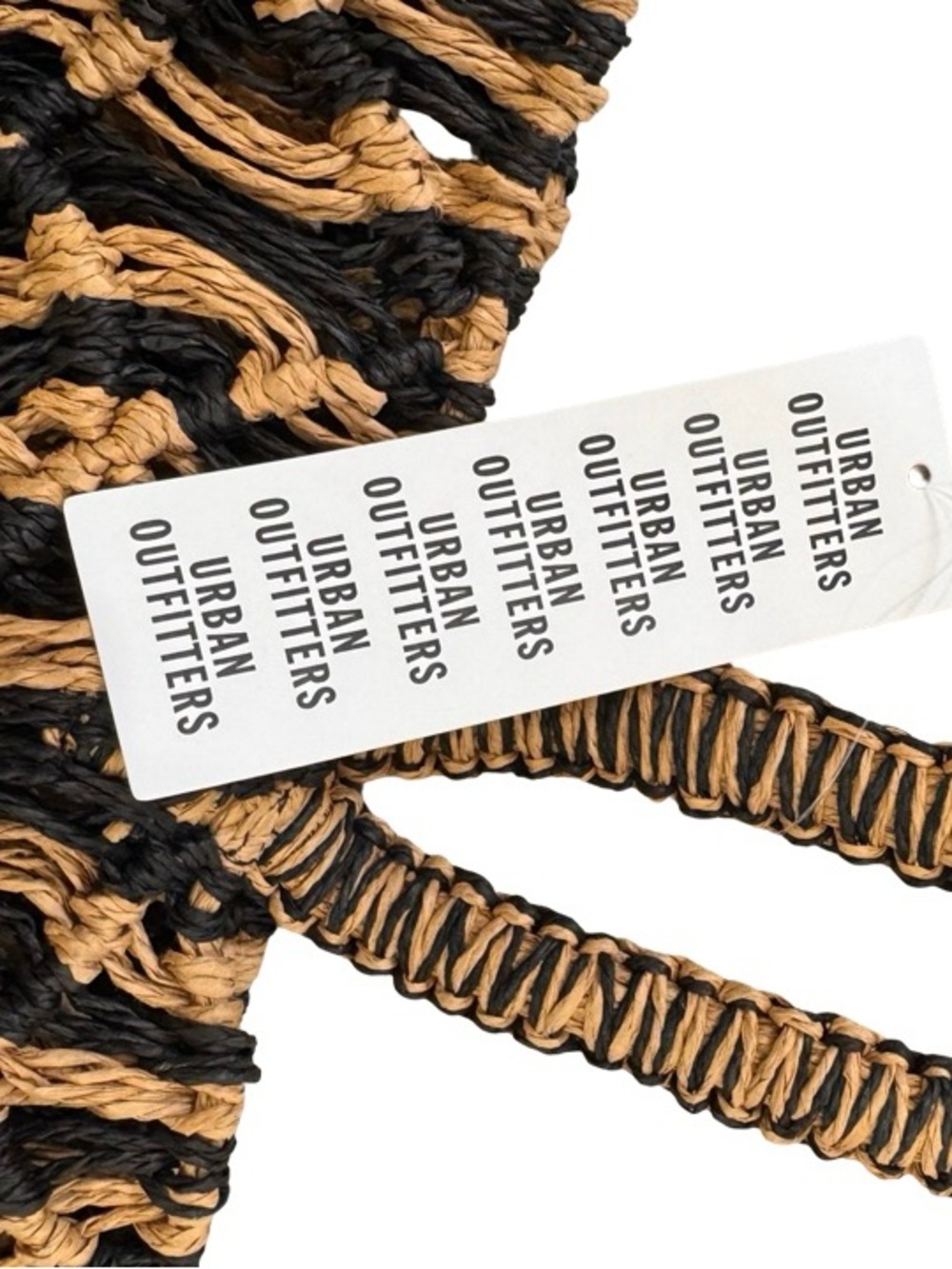 Urban Outfitters Black and Brown Woven Tote - Picture 3 of 9